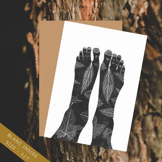 Artists Feet Greeting Card