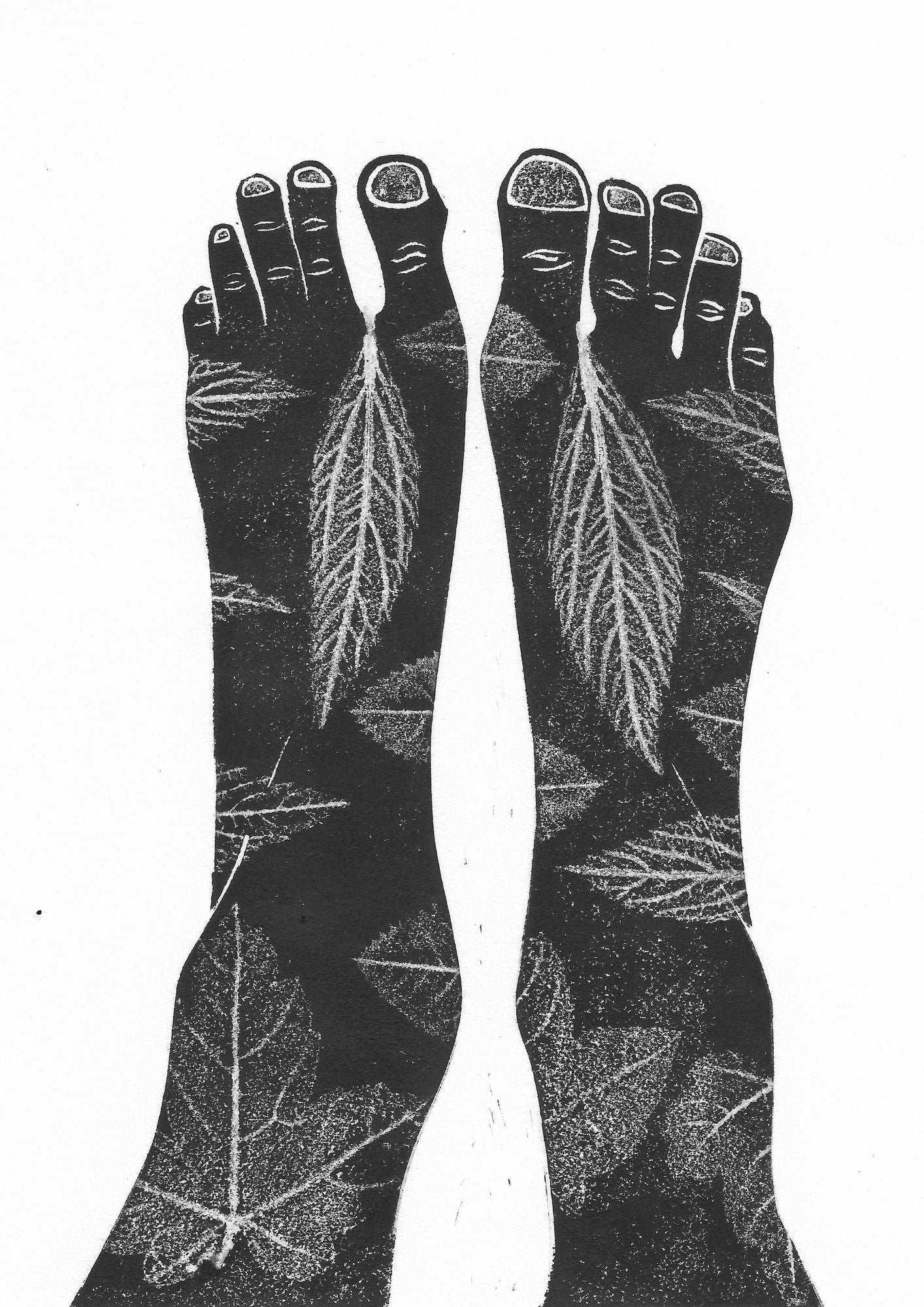 Artists Feet Digital Print